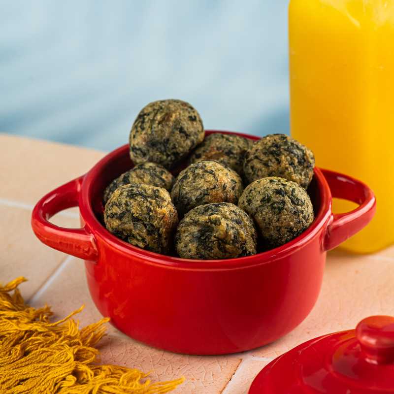 Bolinho Vegetariano Quinoa Espinafre
