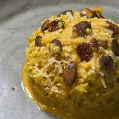 Risoto Delicioso de Couve Flor e Açafrão